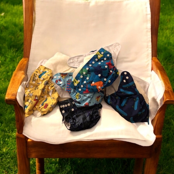 5 Pairs Anmababy Cloth Diapers Bundle - Picture 8 of 8